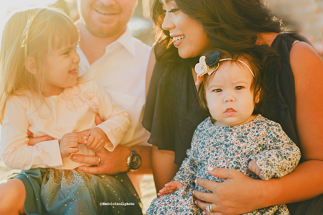 Little Corona del Mar beach session. Orange County family beach photography